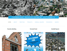 Tablet Screenshot of cambridgeredevelopment.org